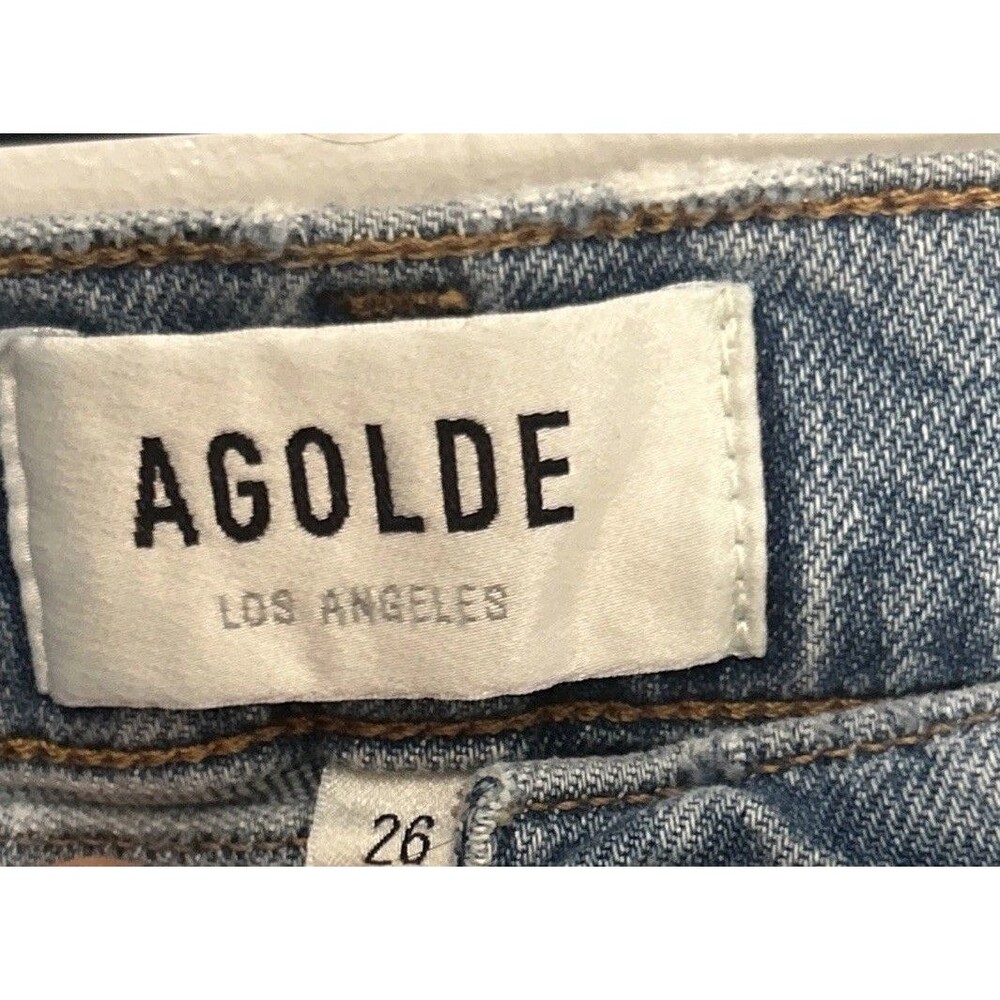 Agolde Toni Mid Rise Straight Jeans Size 26 in Willow - Picture 3 of 7